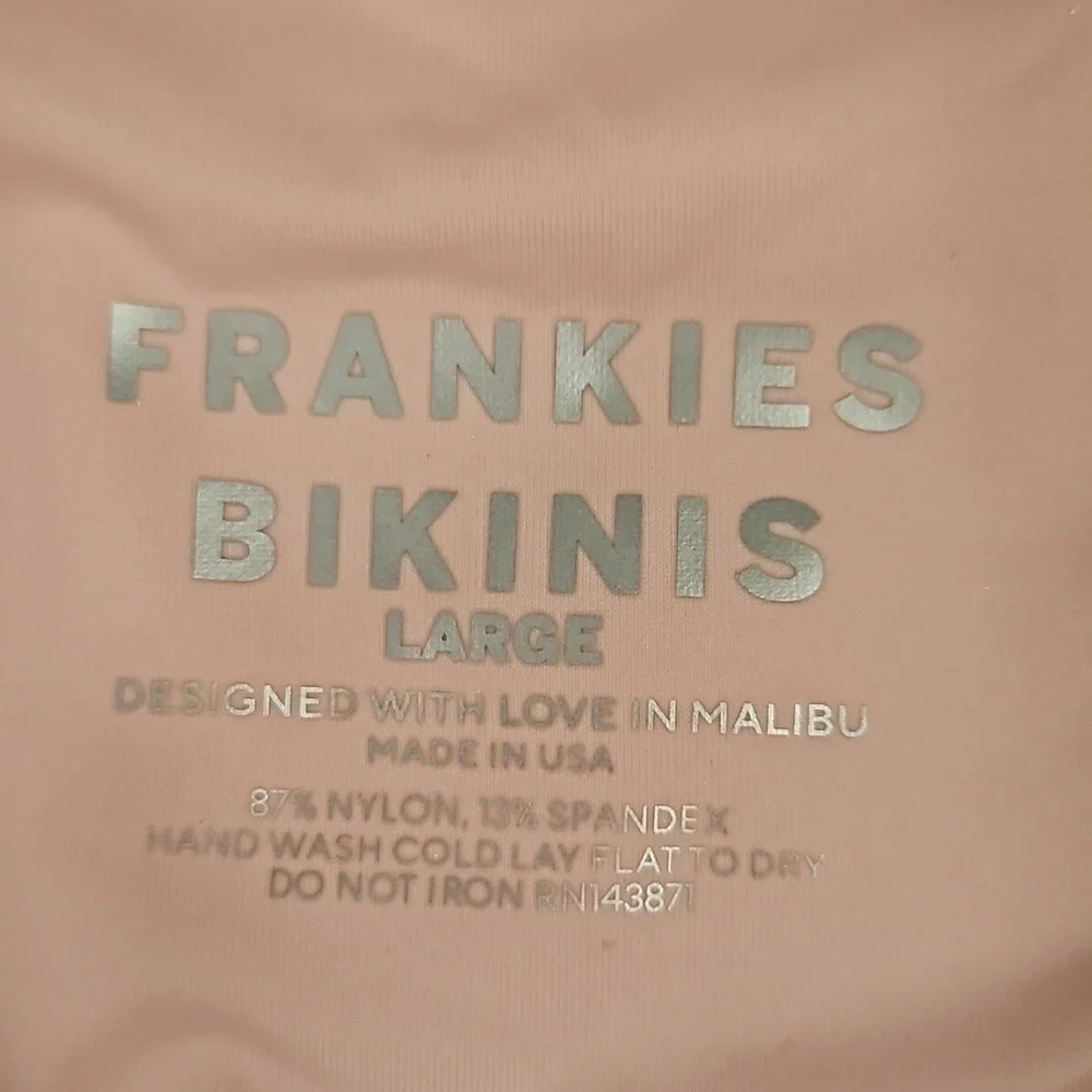 💕FRANKIES BIKINIS💕 Jamilla Iridescent String Top ~ Gilded Angel Large L NWT